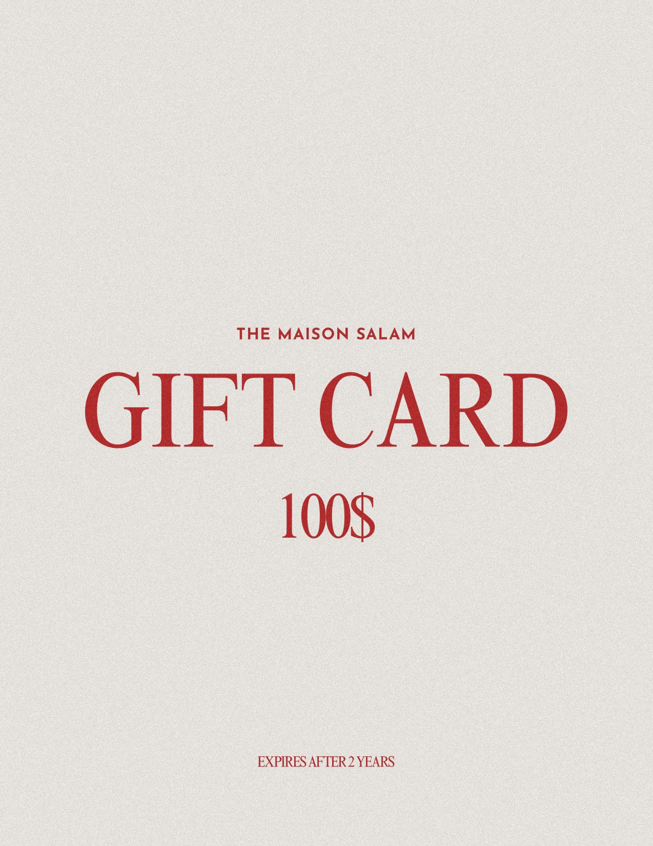 GIFT CARD