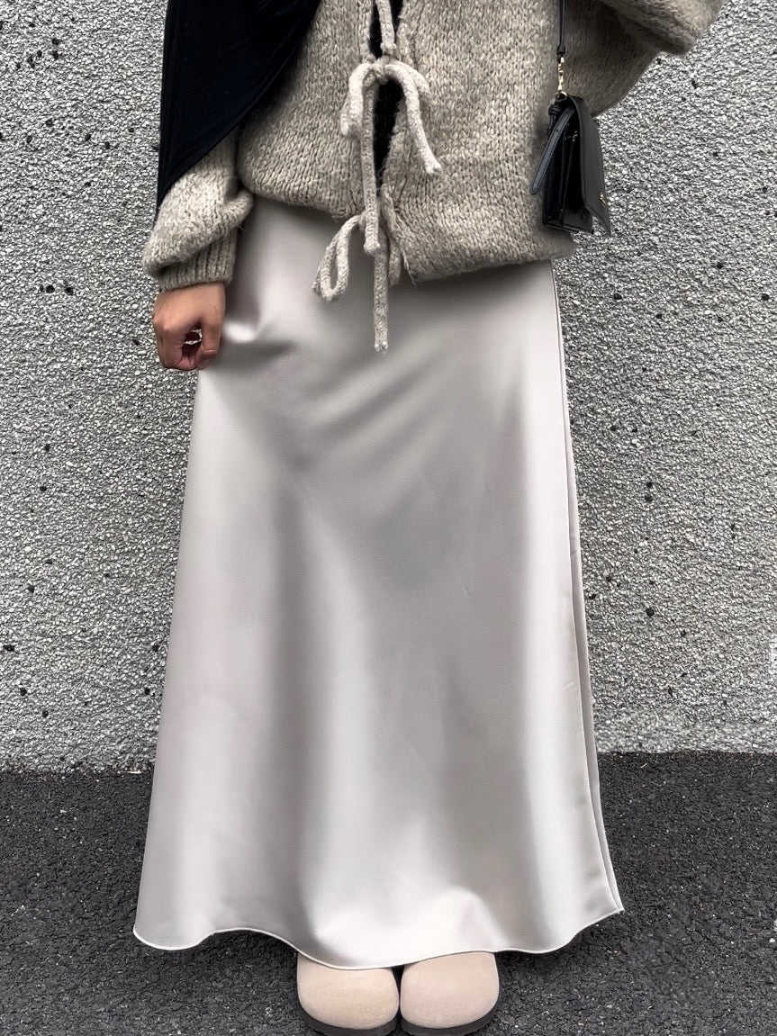 AUTUMN SATIN SKIRT