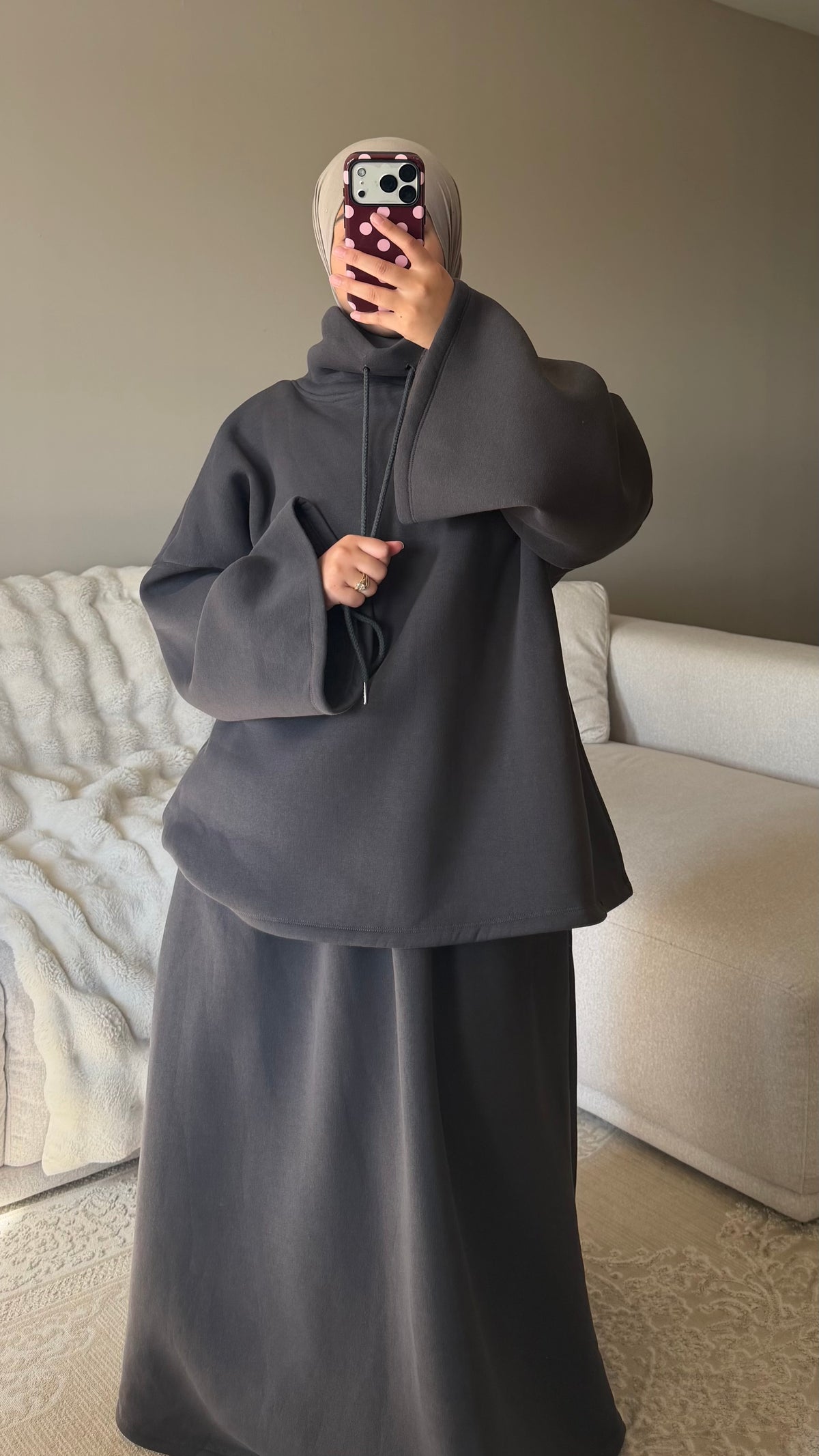 FLEECE SKIRT SET