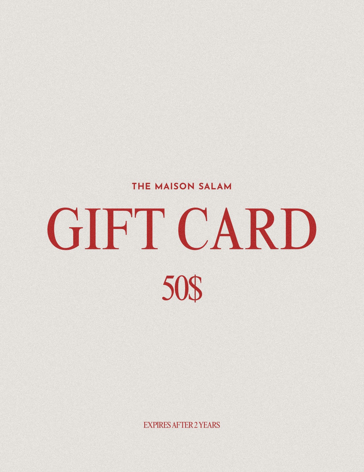 GIFT CARD