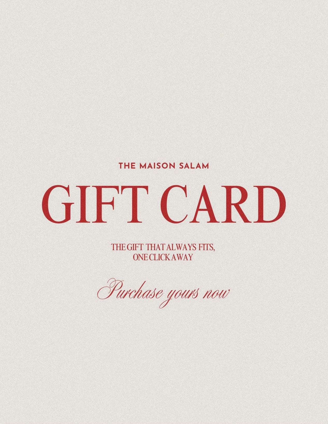 GIFT CARD
