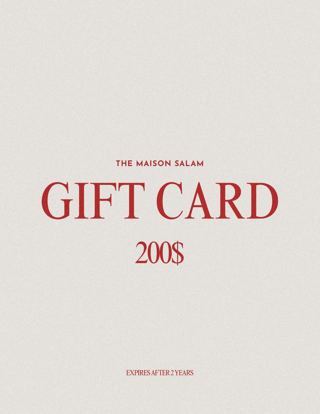 GIFT CARD