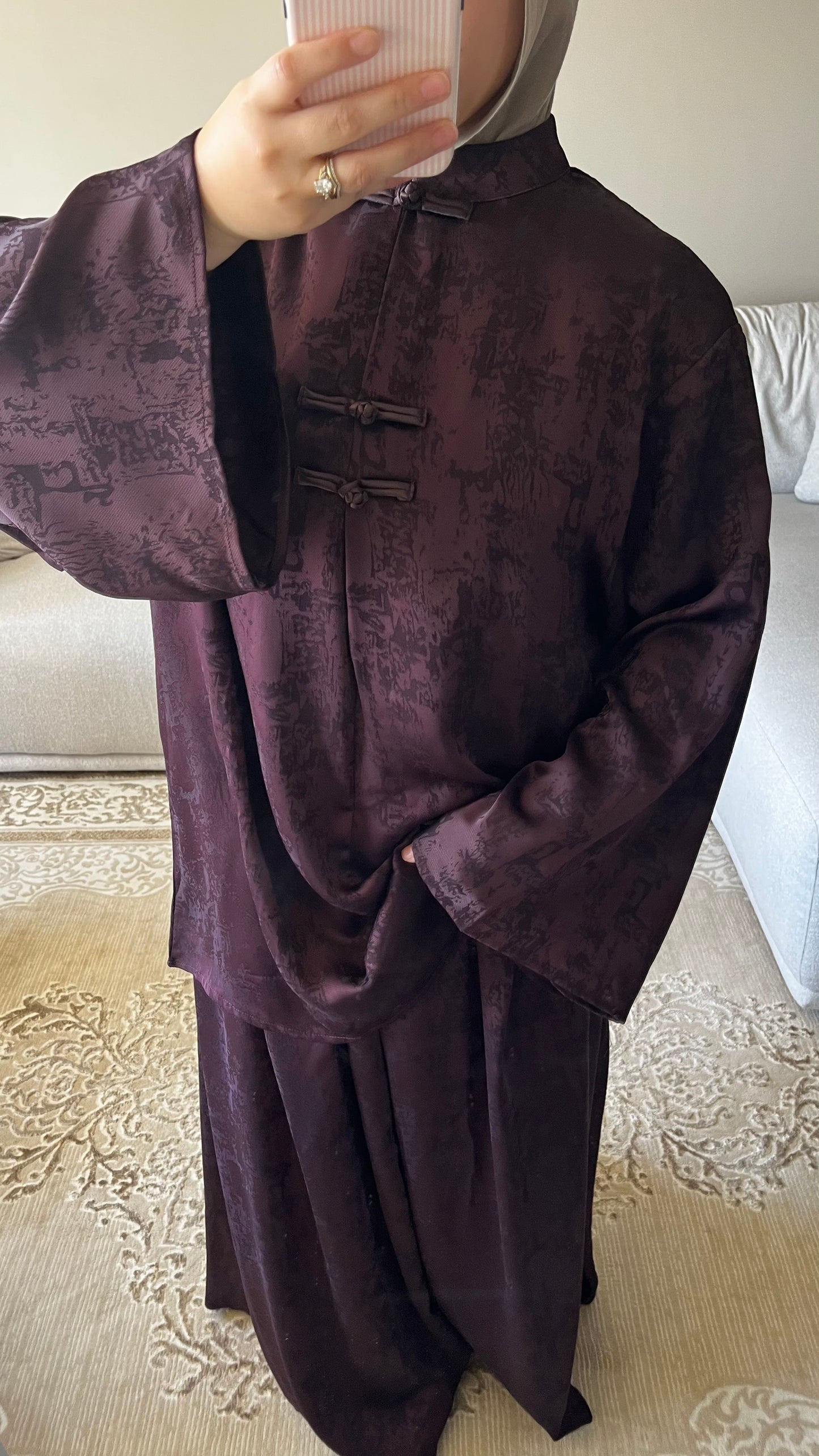 ENSEMBLE FLEURI TEXTURÉ