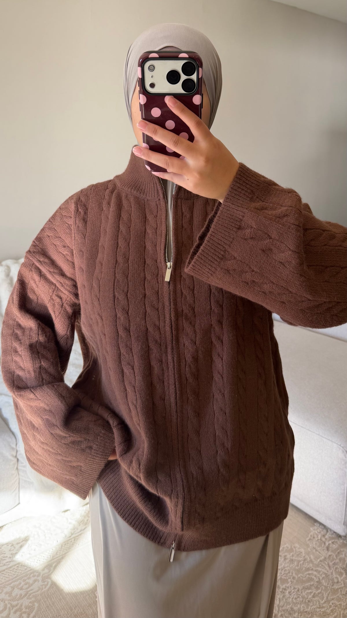 PULL OVERSIZED À DOUBLE ZIP