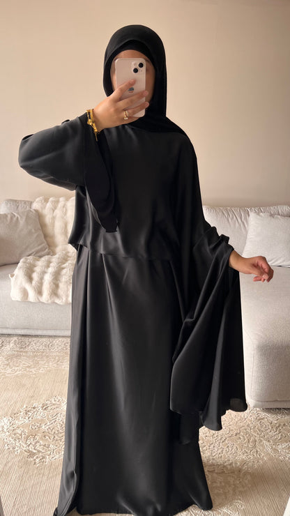 ABAYA SATINÉE