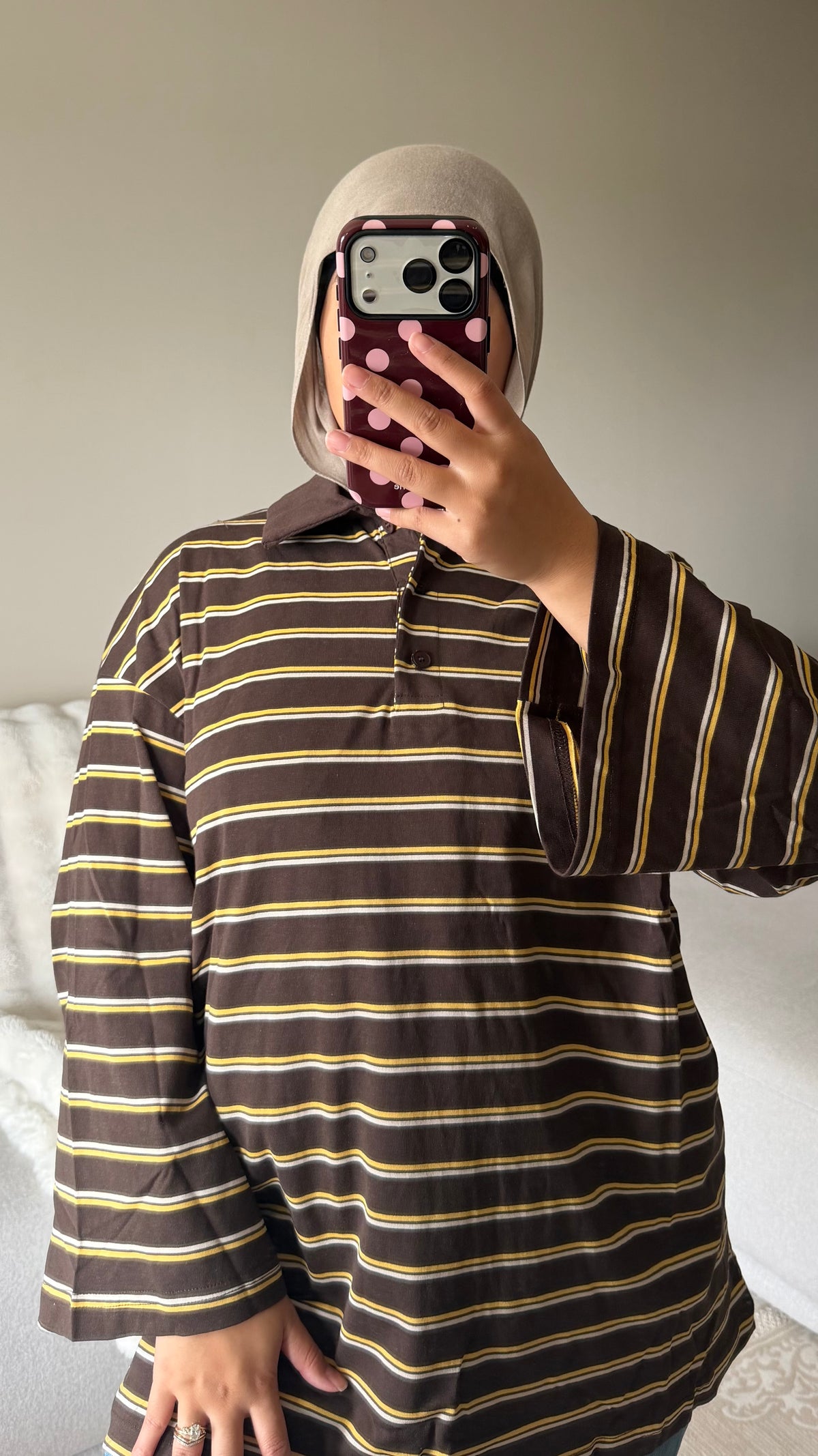 STRIPED TEE [LONG SLEEVED + COLLAR]
