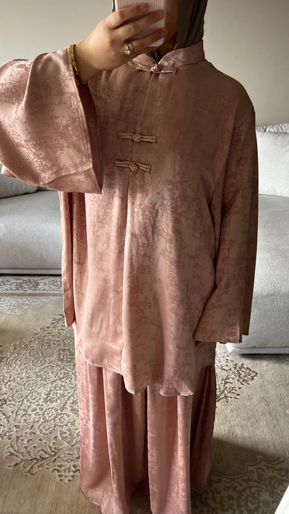 ENSEMBLE FLEURI TEXTURÉ