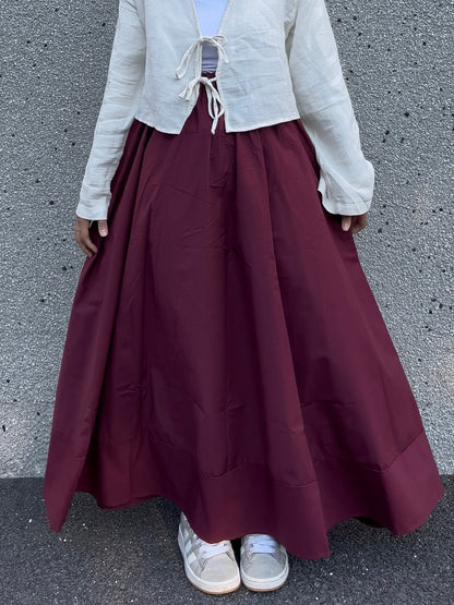 POPLINE SKIRT [COTTON]