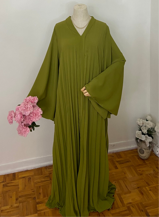 PLEATED ABAYA