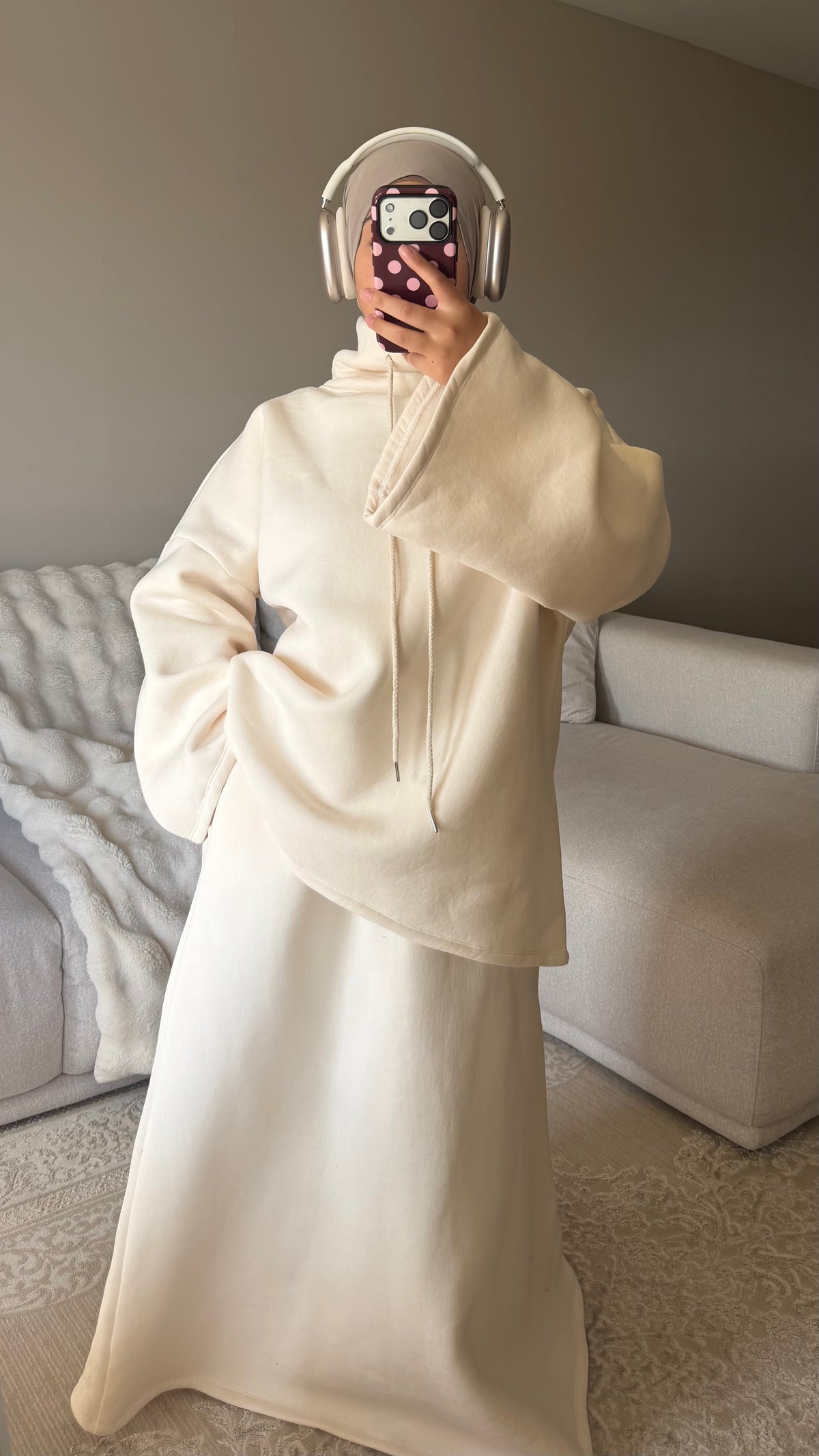 ENSEMBLE JUPE EN MOLLETON [COTON]