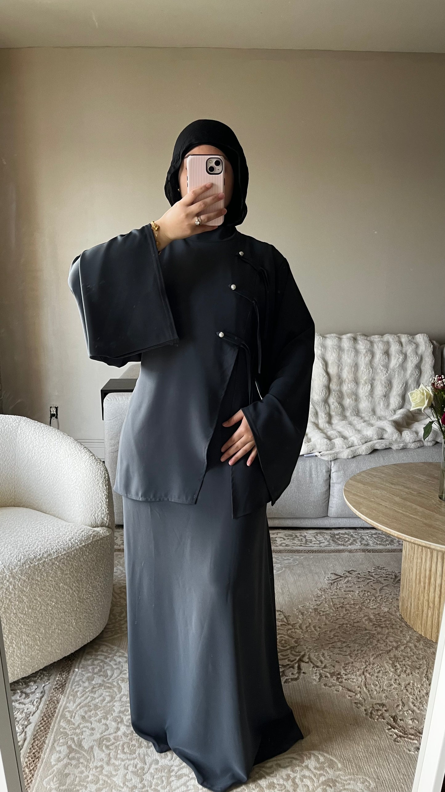 ABAYA ASYMÉTRIQUE