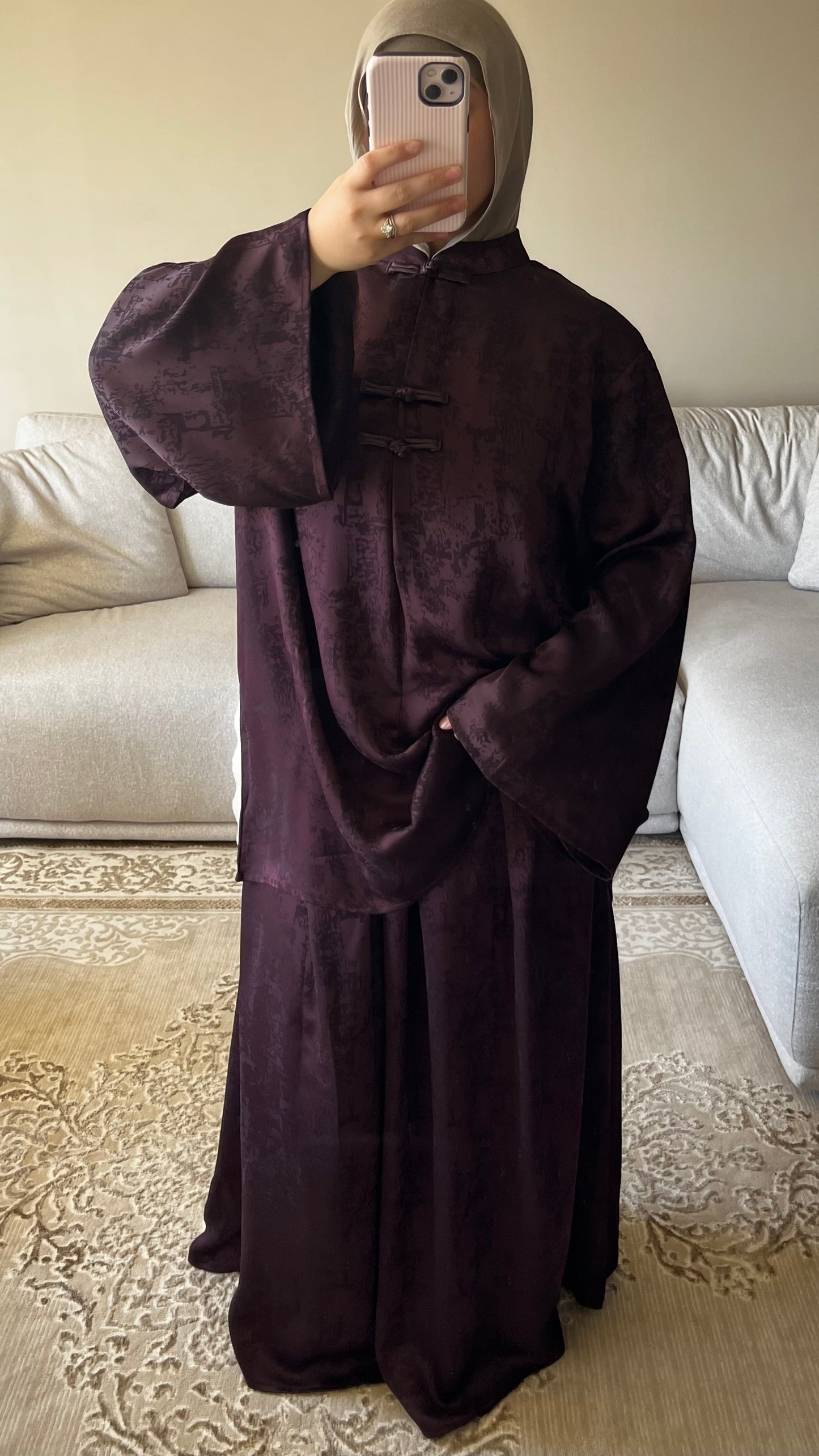 ENSEMBLE FLEURI TEXTURÉ