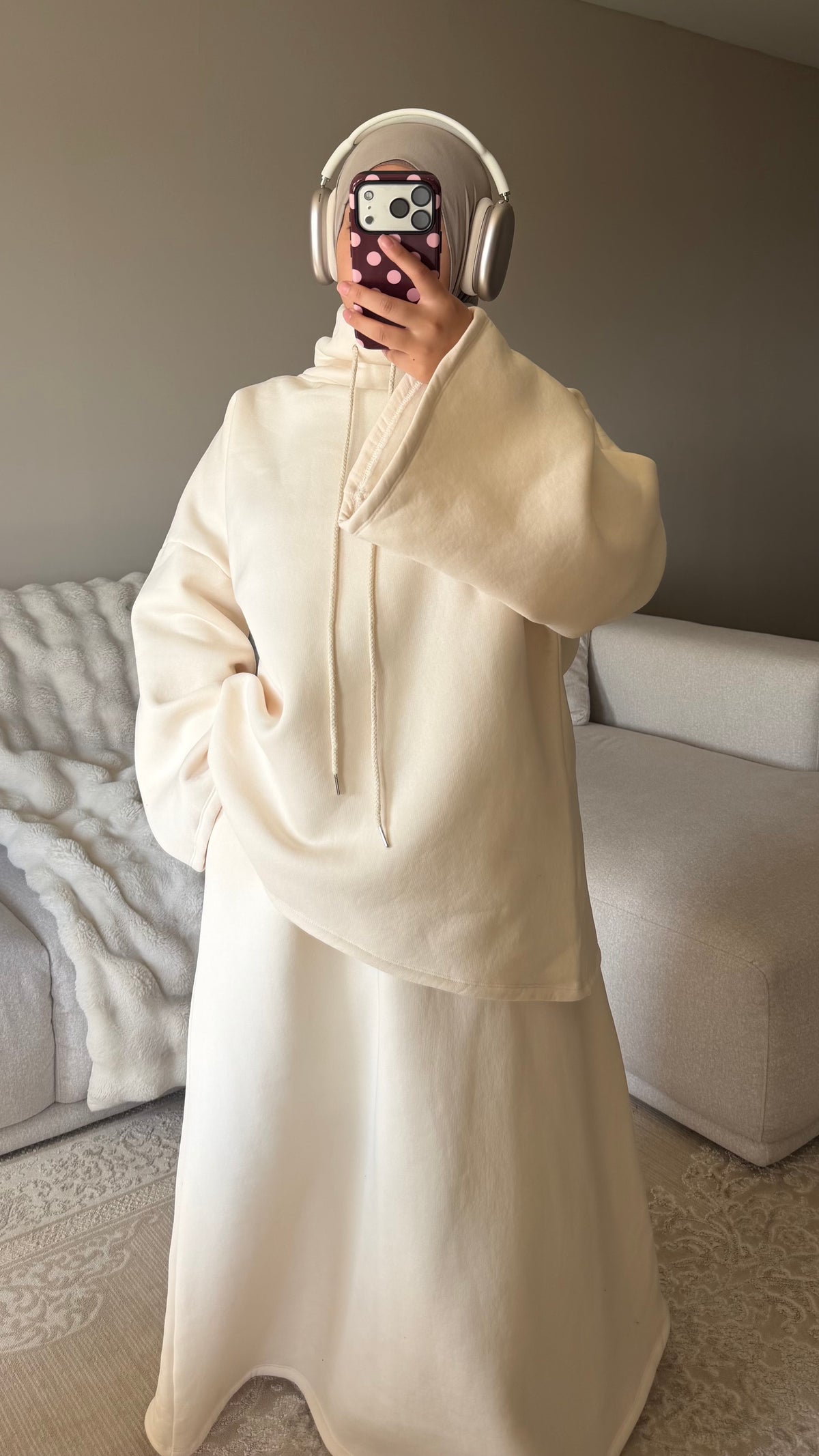 ENSEMBLE JUPE EN MOLLETON [COTON]