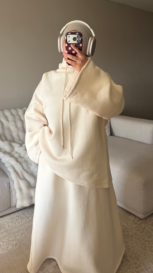ENSEMBLE JUPE EN MOLLETON [COTON]