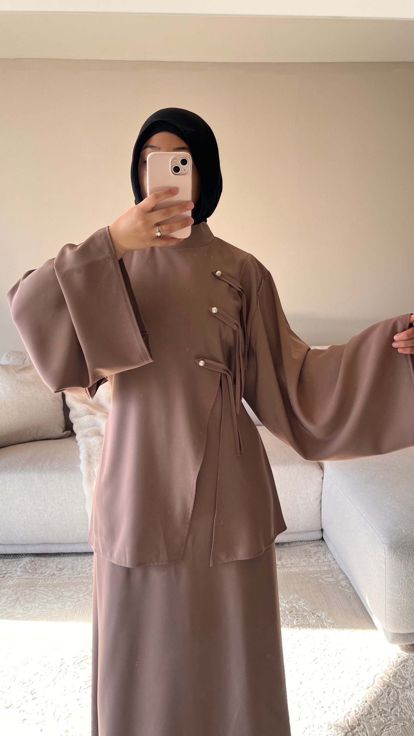 ABAYA ASYMÉTRIQUE
