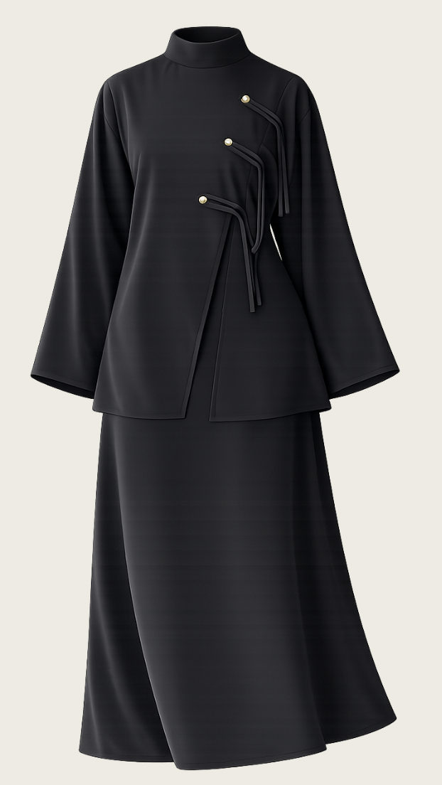 ASYMMETRIC ABAYA