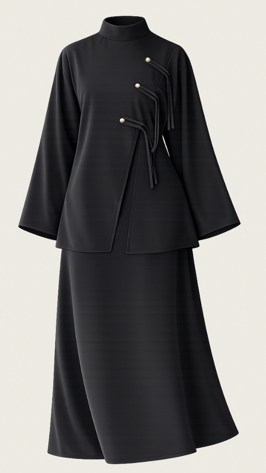 ABAYA ASYMÉTRIQUE