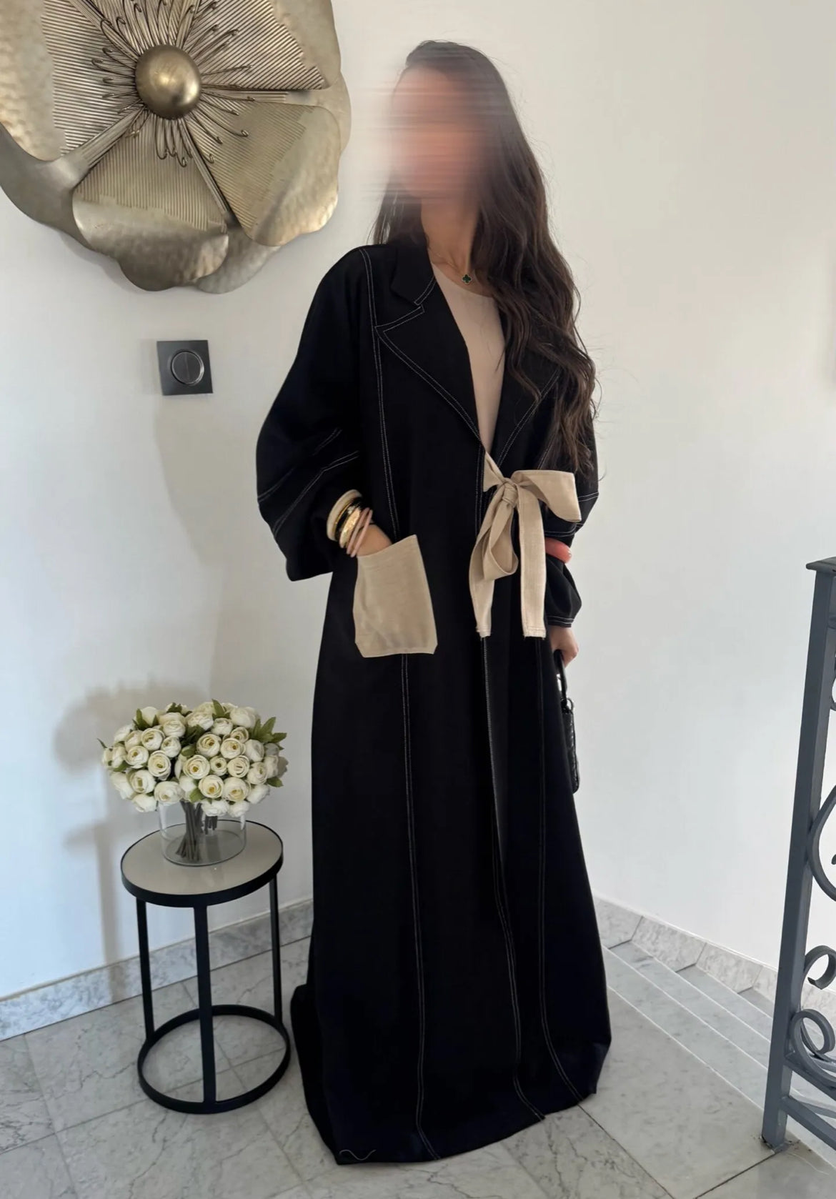 TRENCH EFFET LIN