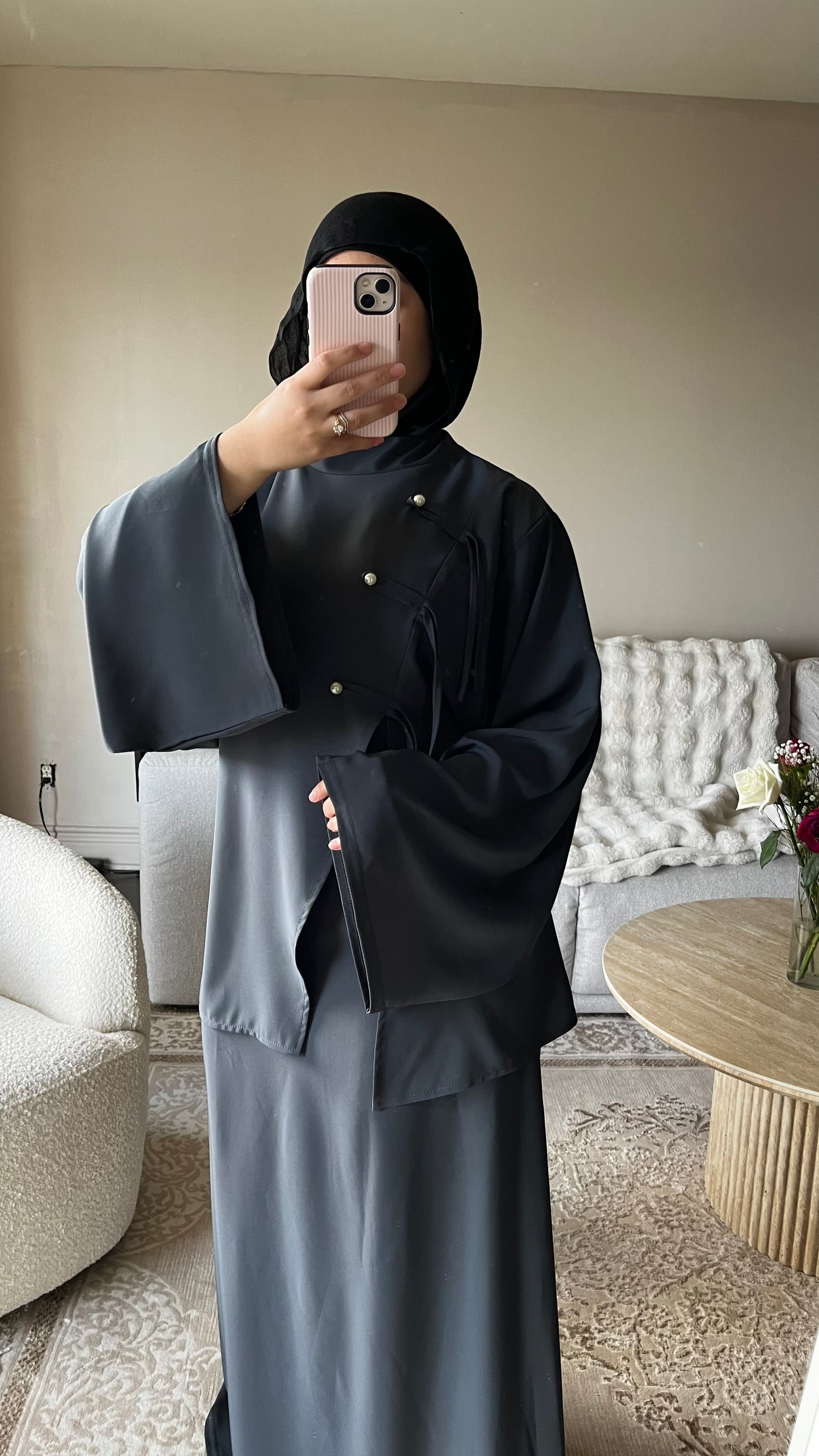 ABAYA ASYMÉTRIQUE