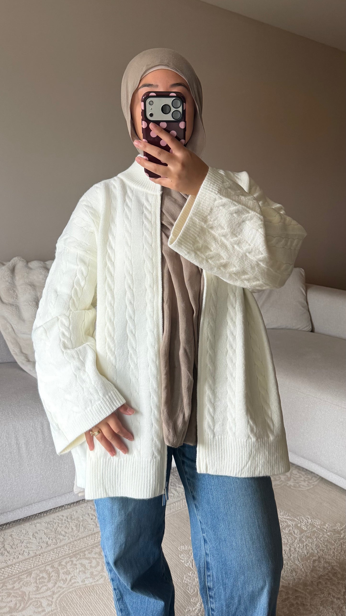 PULL OVERSIZED À DOUBLE ZIP