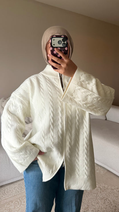 PULL OVERSIZED À DOUBLE ZIP